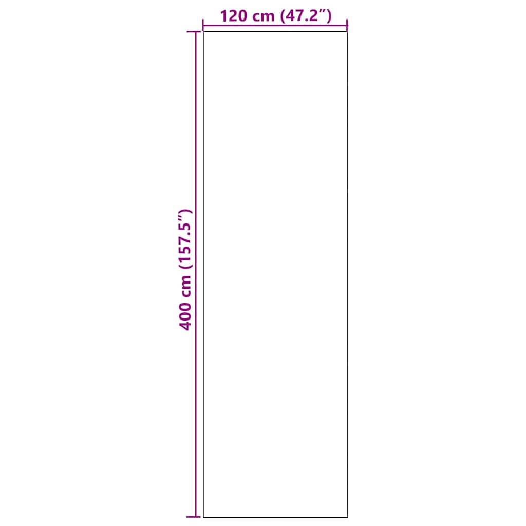 Durų kilimėlis Kita Juoda 120 x 400 cm Poliamidas ir PVC