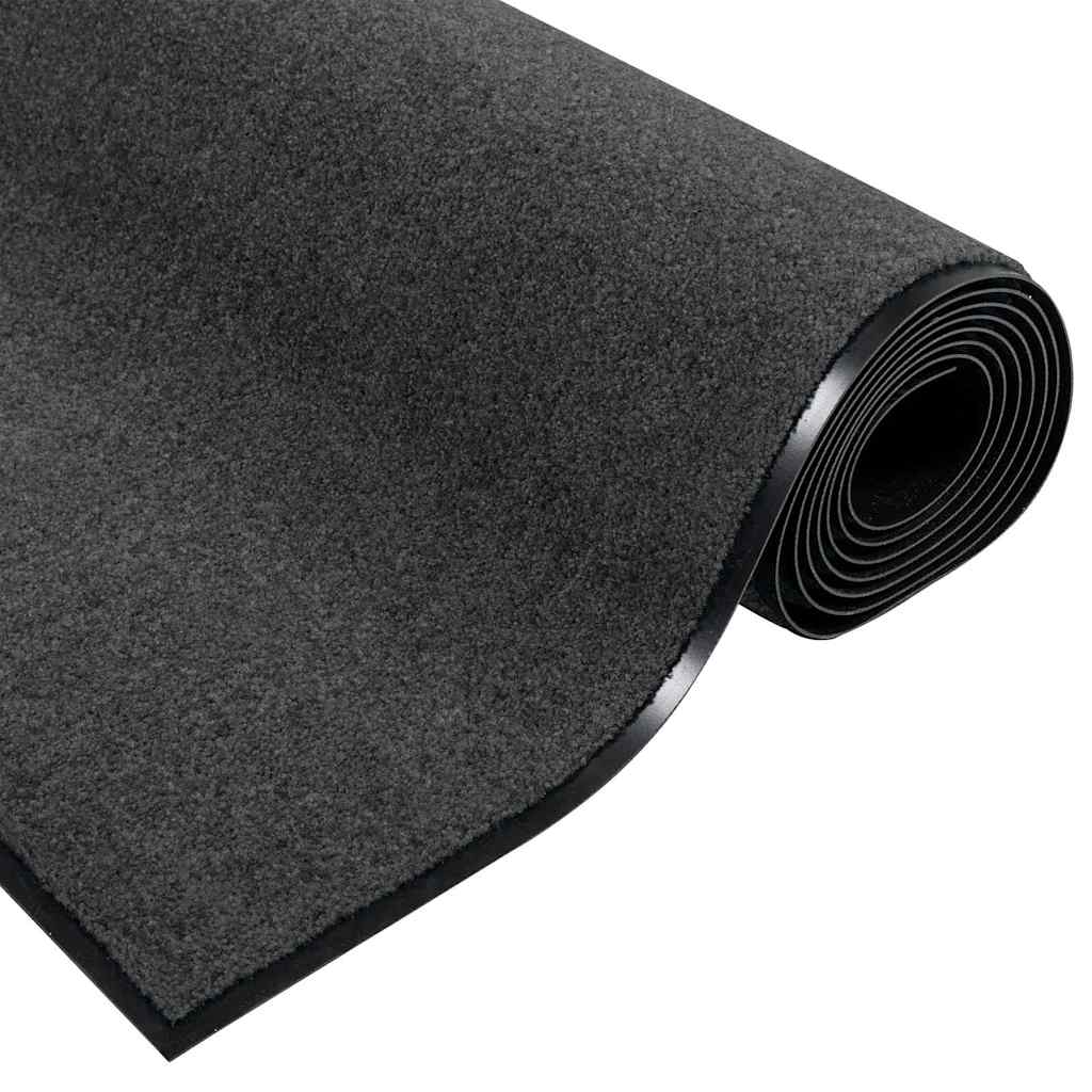 Durų kilimėlis Kita Antracito ir juoda 120 x 250 cm