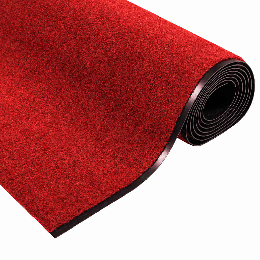 Durų kilimėlis Raudona ir Juoda 120 x 400 cm Poliamidas ir PVC
