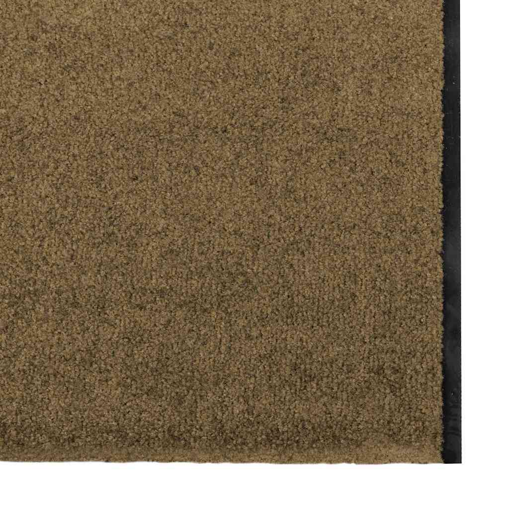 Plaunamas Durų kilimėlis Rudas 120x400 cm