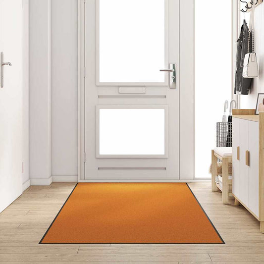 Plaunamas kilimėlis durims, oranžinis, 120x250 cm