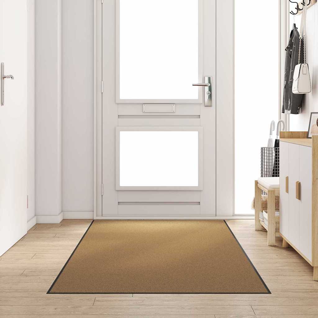 Plaunamas kilimėlis, kreminės spalvos, 120x300 cm