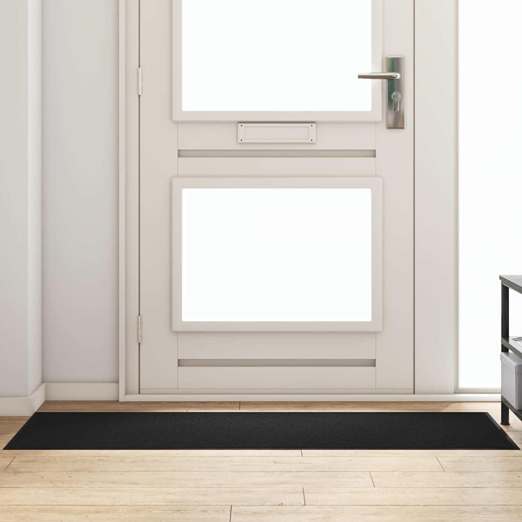 Durų kilimėlis Juoda 60 x 180 cm 100% poliamidas