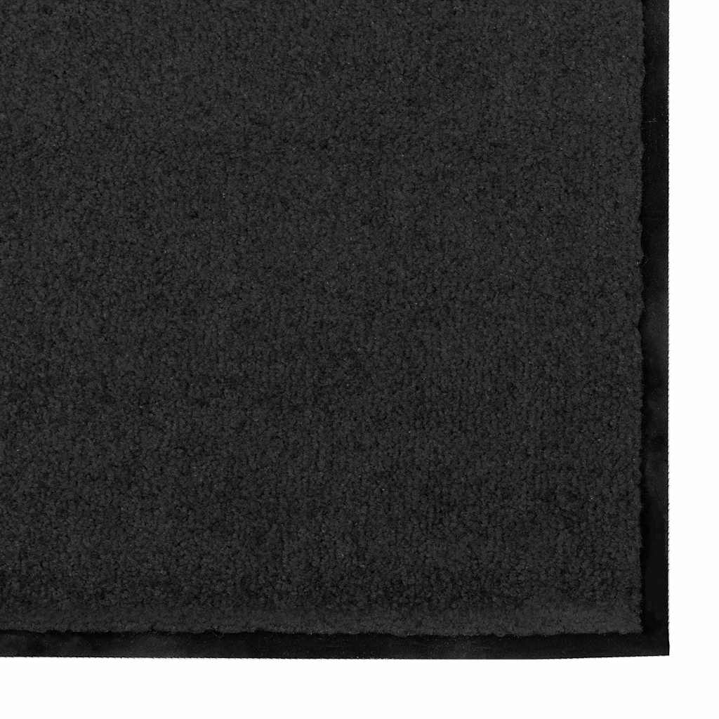 Durų kilimėlis Juoda 90 x 150 cm 100% poliamidas