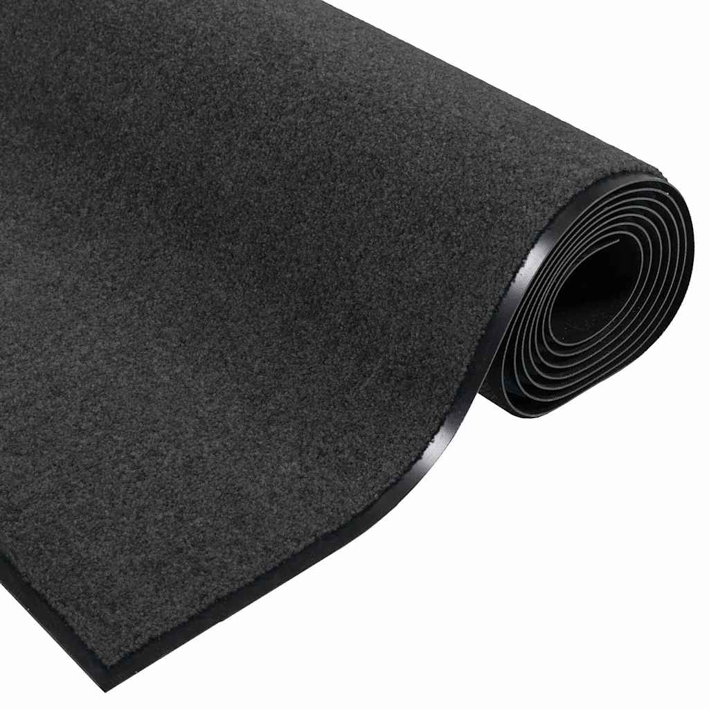 Durų kilimėlis Antracito ir juoda 120 x 250 cm 100% poliamidas