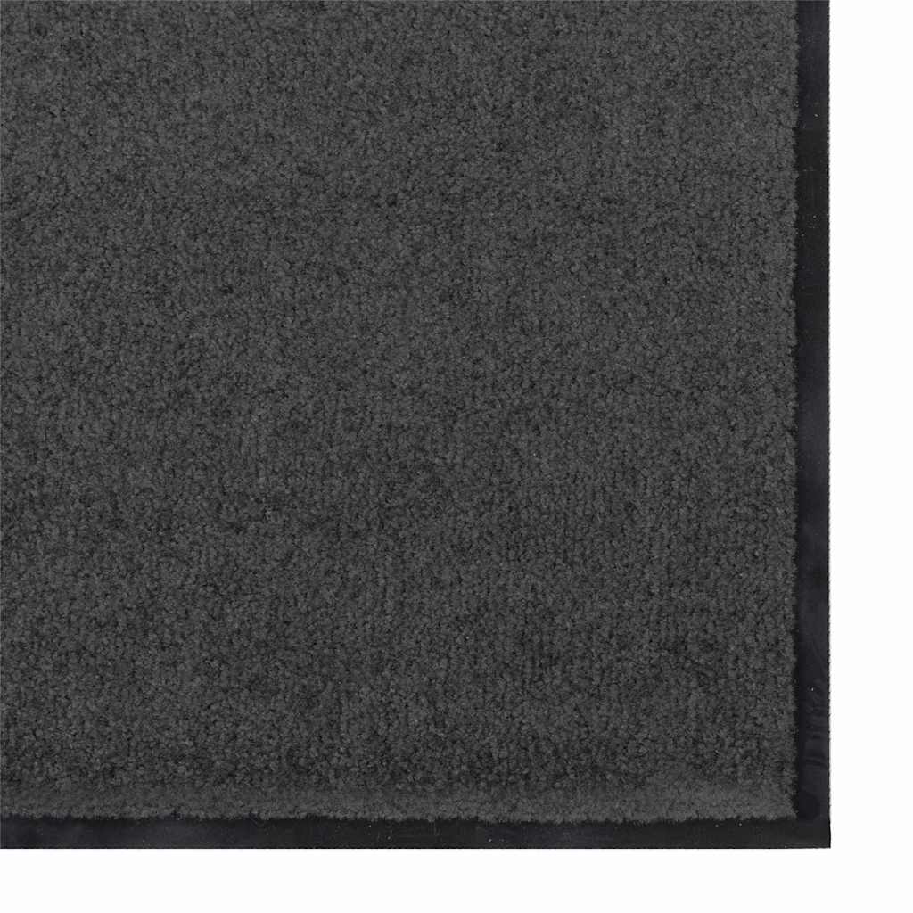 Durų kilimėlis Antracito ir juoda 120 x 300 cm 100% poliamidas