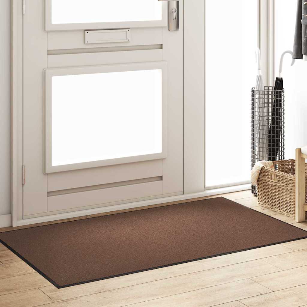 Durų kilimėlis Ruda ir juoda 90 x 150 cm 100% poliamidas