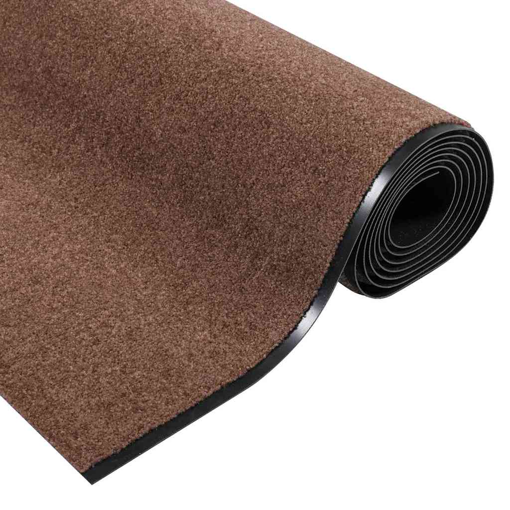 Durų kilimėlis Ruda ir juoda 120 x 400 cm 100% poliamidas