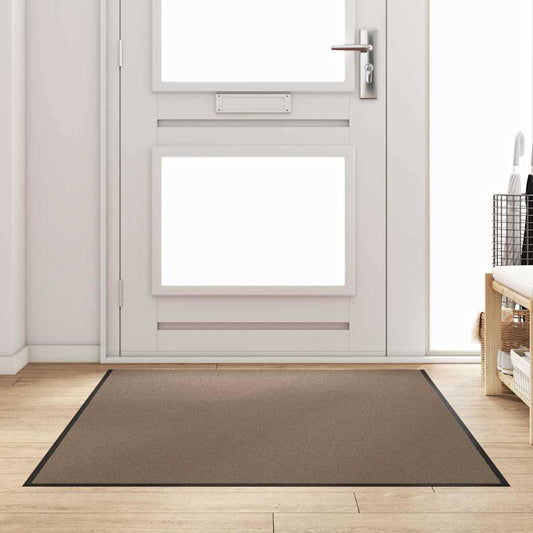 Durų kilimėlis Bežinė ir juoda 120 x 180 cm 100% poliamidas