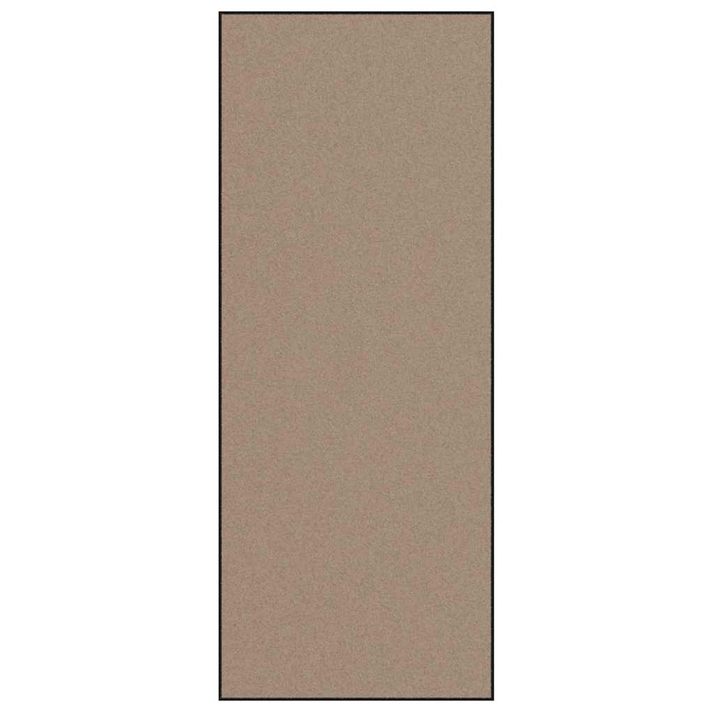 Durų kilimėlis Bežinė ir juoda 120 x 300 cm 100% poliamidas