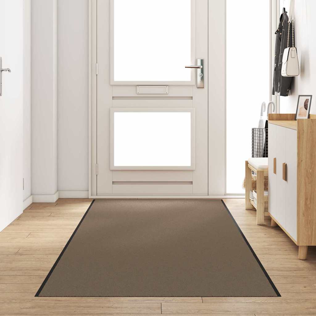 Durų kilimėlis Bežinė ir juoda 120 x 350 cm 100% poliamidas