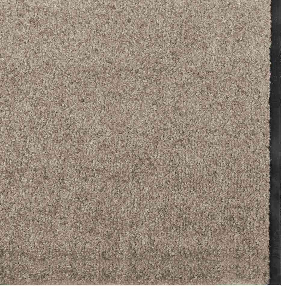 Durų kilimėlis Bežinė ir juoda 120 x 400 cm 100% poliamidas