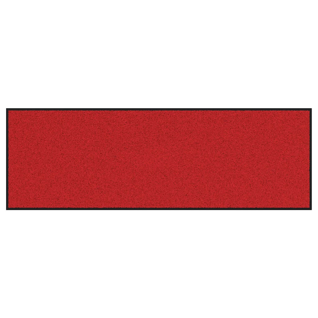 Raudonas Stačiakampis Durų Kilimėlis 60x180 cm