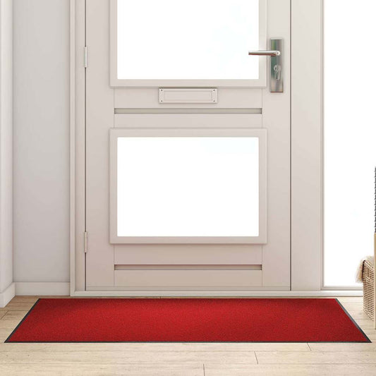 Durų kilimėlis Raudona ir Juoda 90 x 150 cm 100% poliamidas