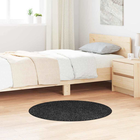 Neslystantis plaukuotas kilimas Tamsiai pilka 90 x 90 cm PP