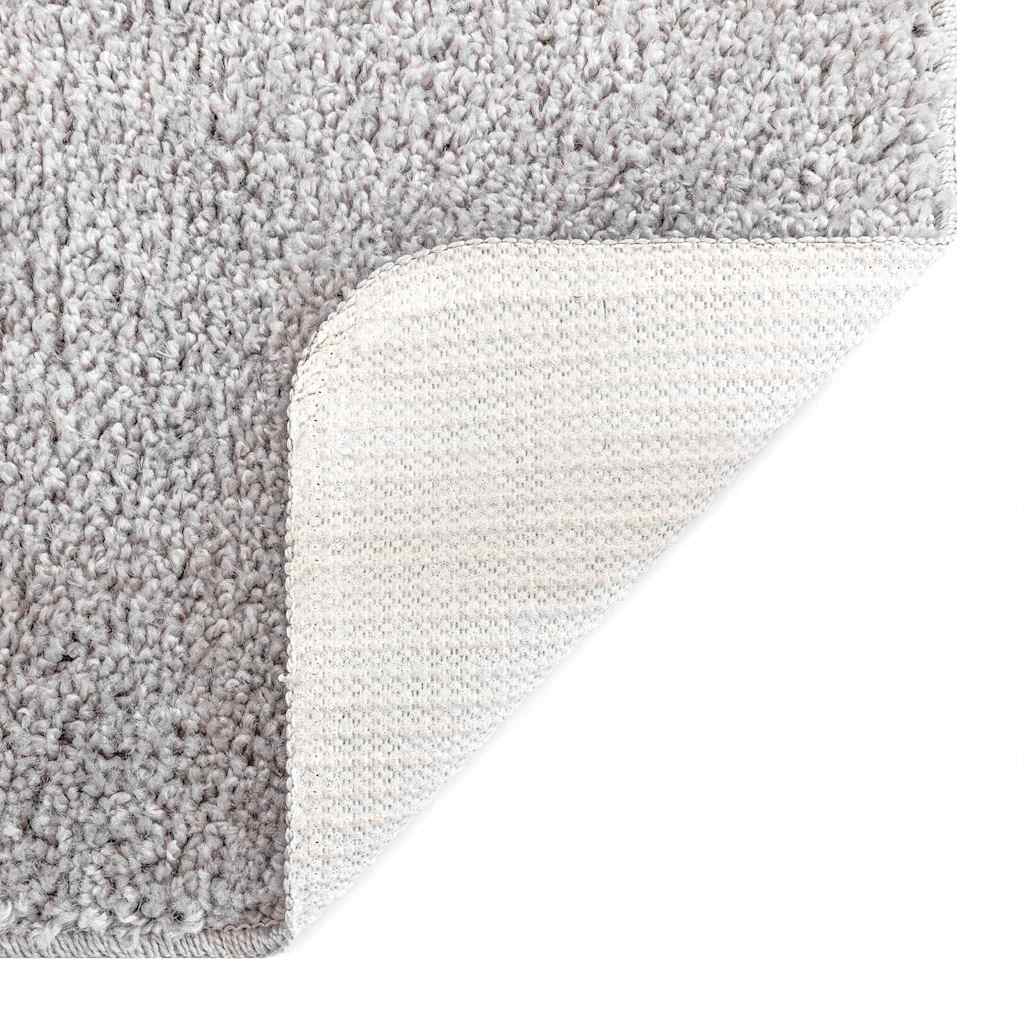 Neslystantis plaukuotas kilimas Pilka 120 x 120 cm PP