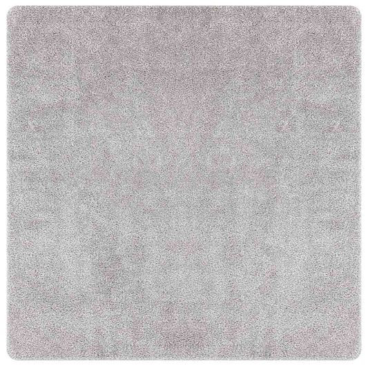 Neslystantis plaukuotas kilimas Pilka 160 x 160 cm PP