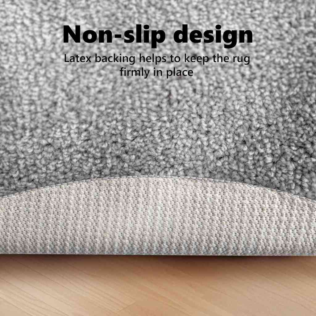 Neslystantis plaukuotas kilimas Pilka 90 x 90 cm PP