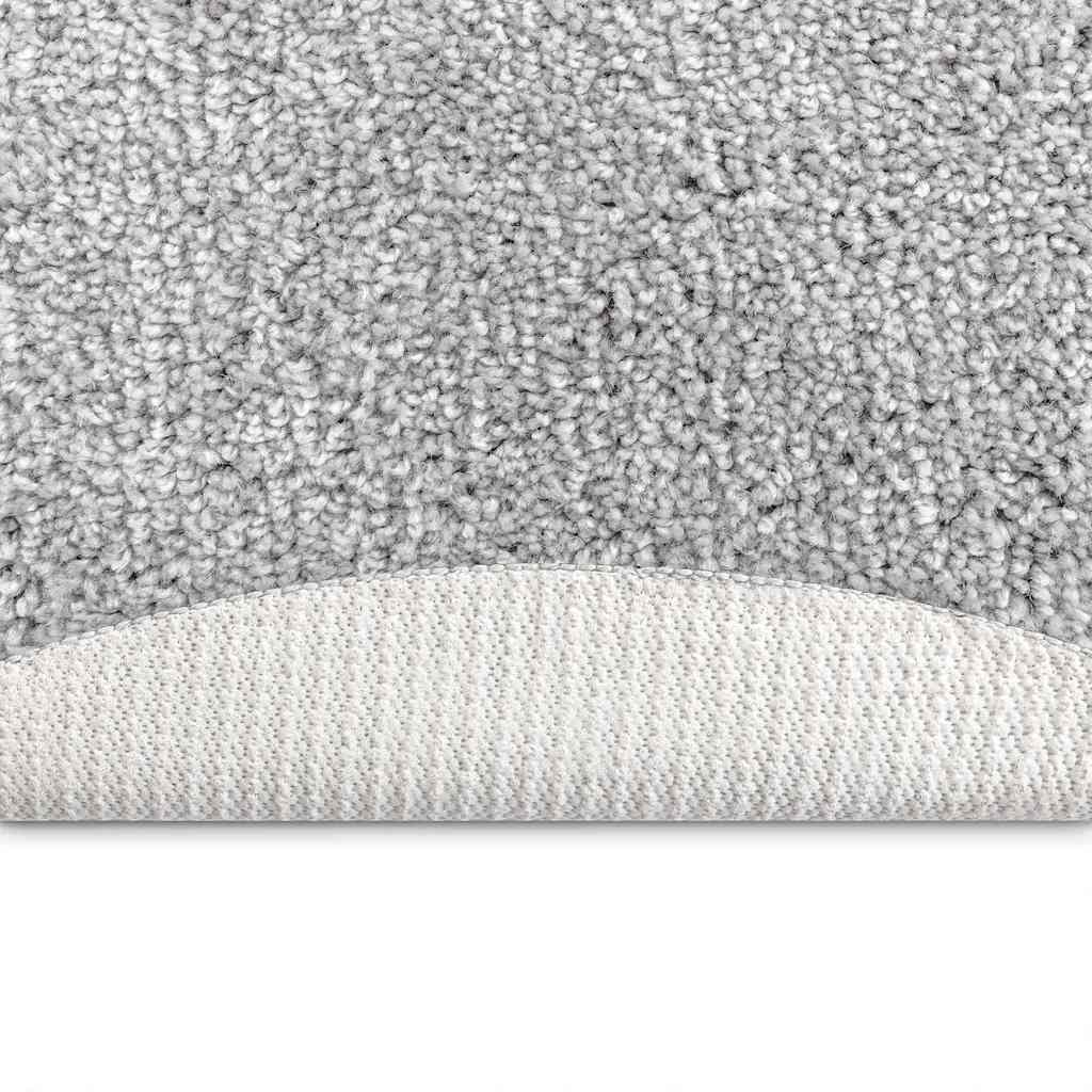 Neslystantis plaukuotas kilimas Pilka 160 x 160 cm PP