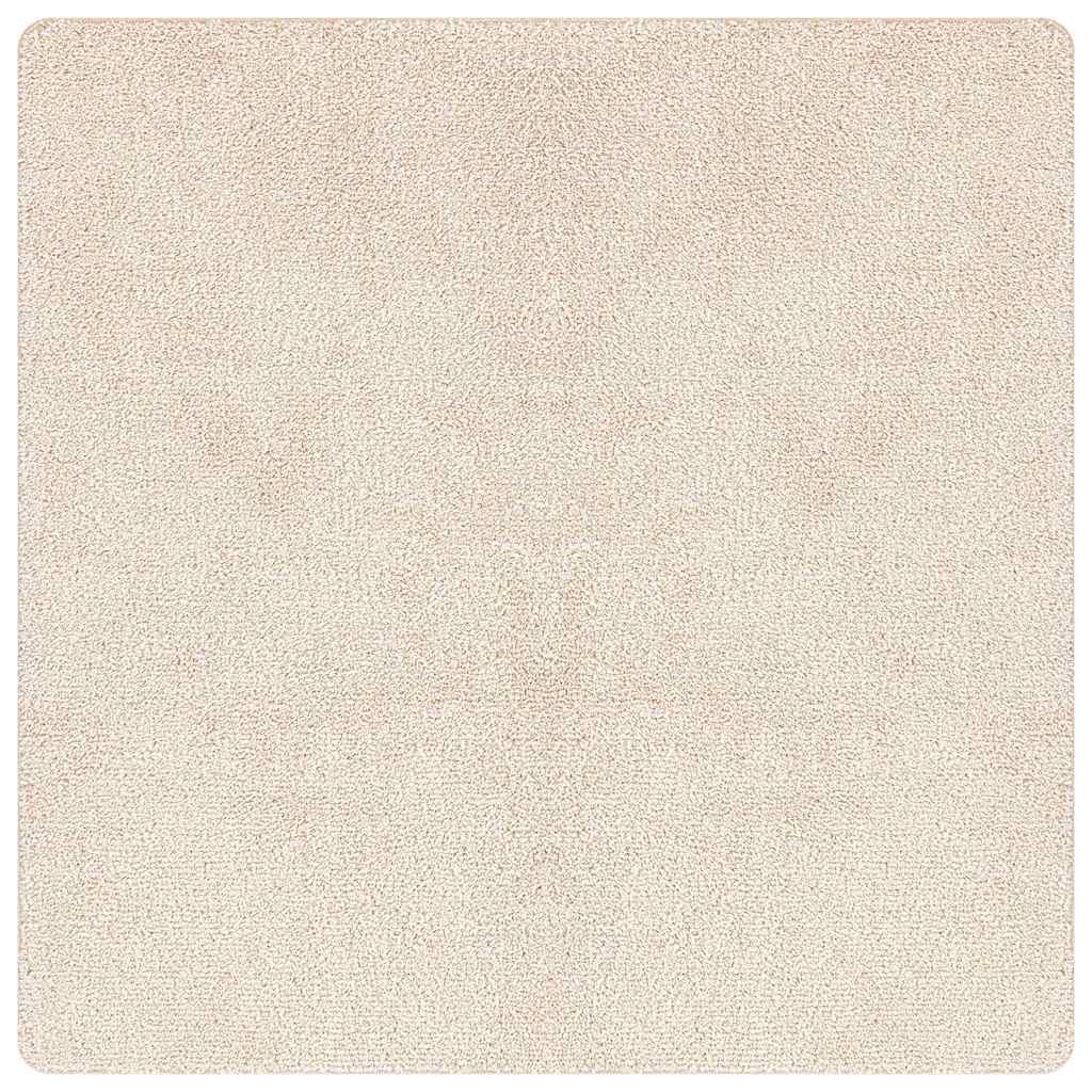 Neslystantis plaukuotas kilimas Kreminė 200 x 200 cm PP