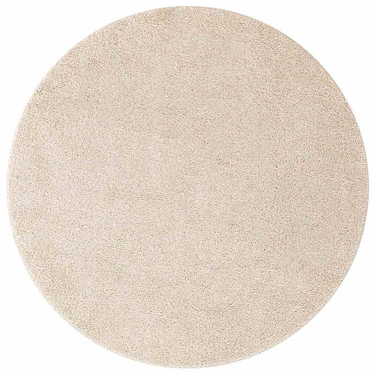 Neslystantis plaukuotas kilimas Kreminė 160 x 160 cm PP