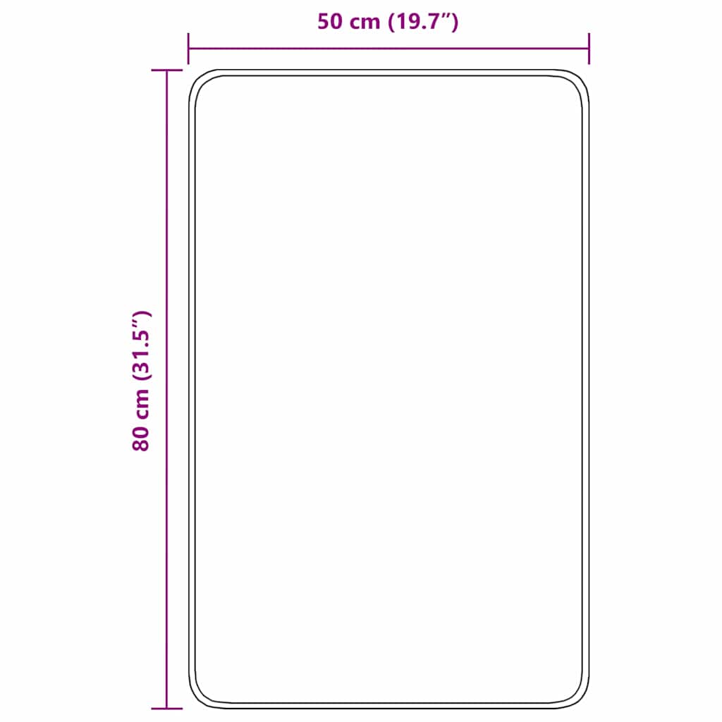 Neslystantis vonios kilimėlis Žalia 50 x 80 cm PP