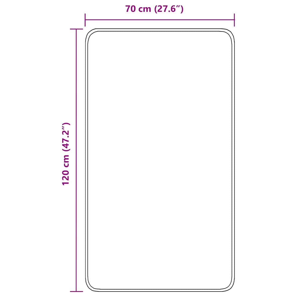 Neslystantis vonios kilimėlis Mėlyna 70 x 120 cm PP
