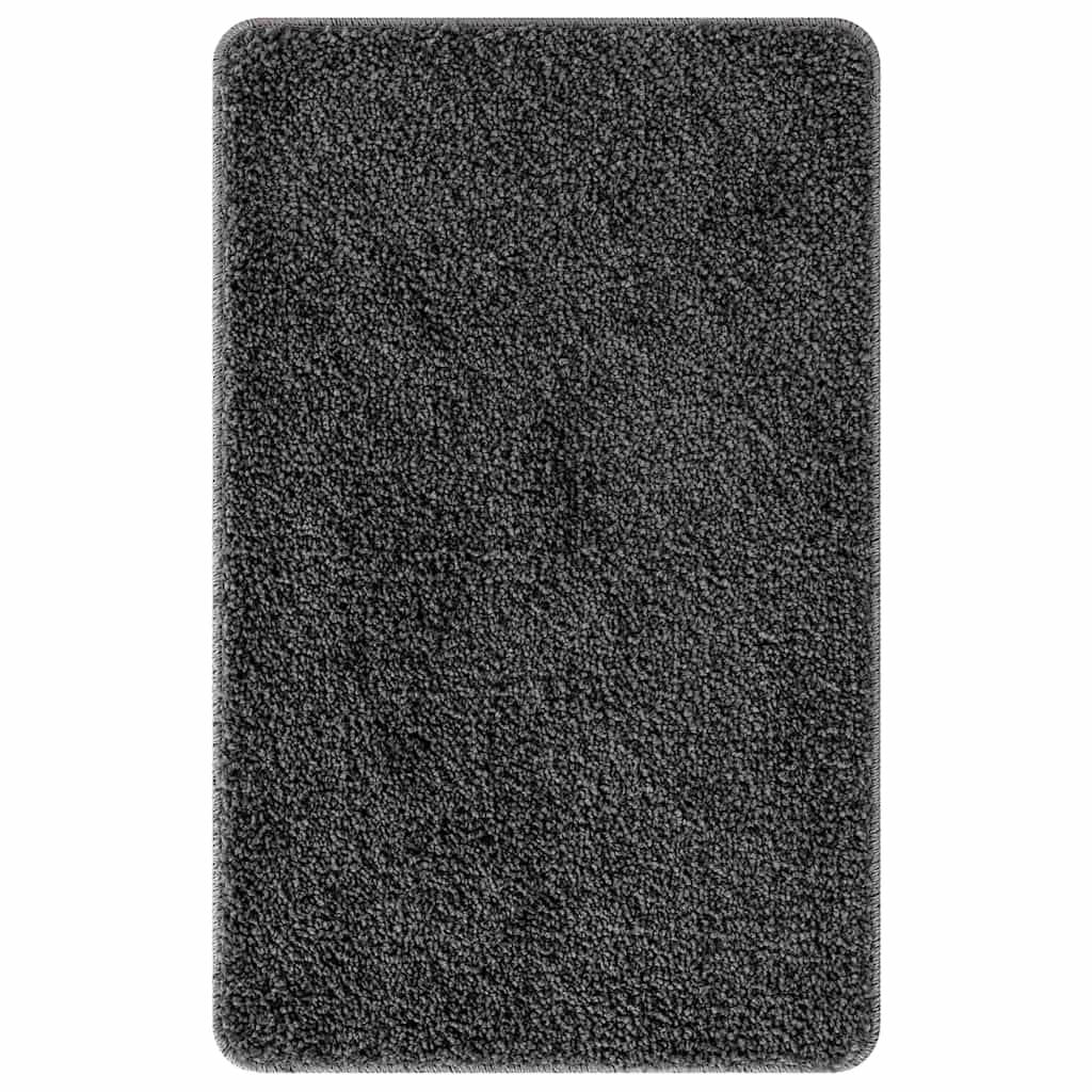 Antisklidus vonios kilimėlių rinkinys 2 pcs Tamsiai pilka PP