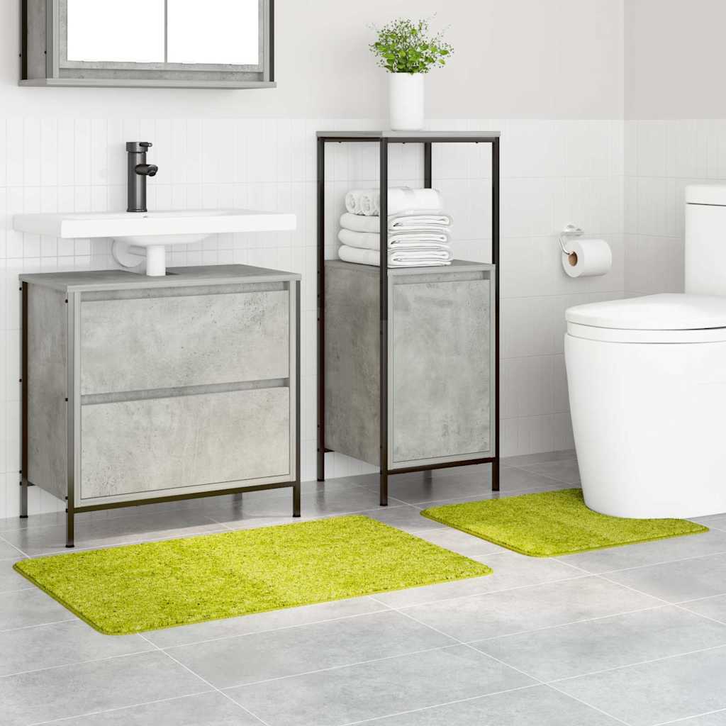 Antisklidus vonios kilimėlių rinkinys 2 pcs Žalia PP