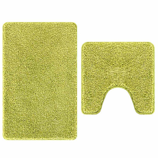Antisklidus vonios kilimėlių rinkinys 2 pcs Žalia PP