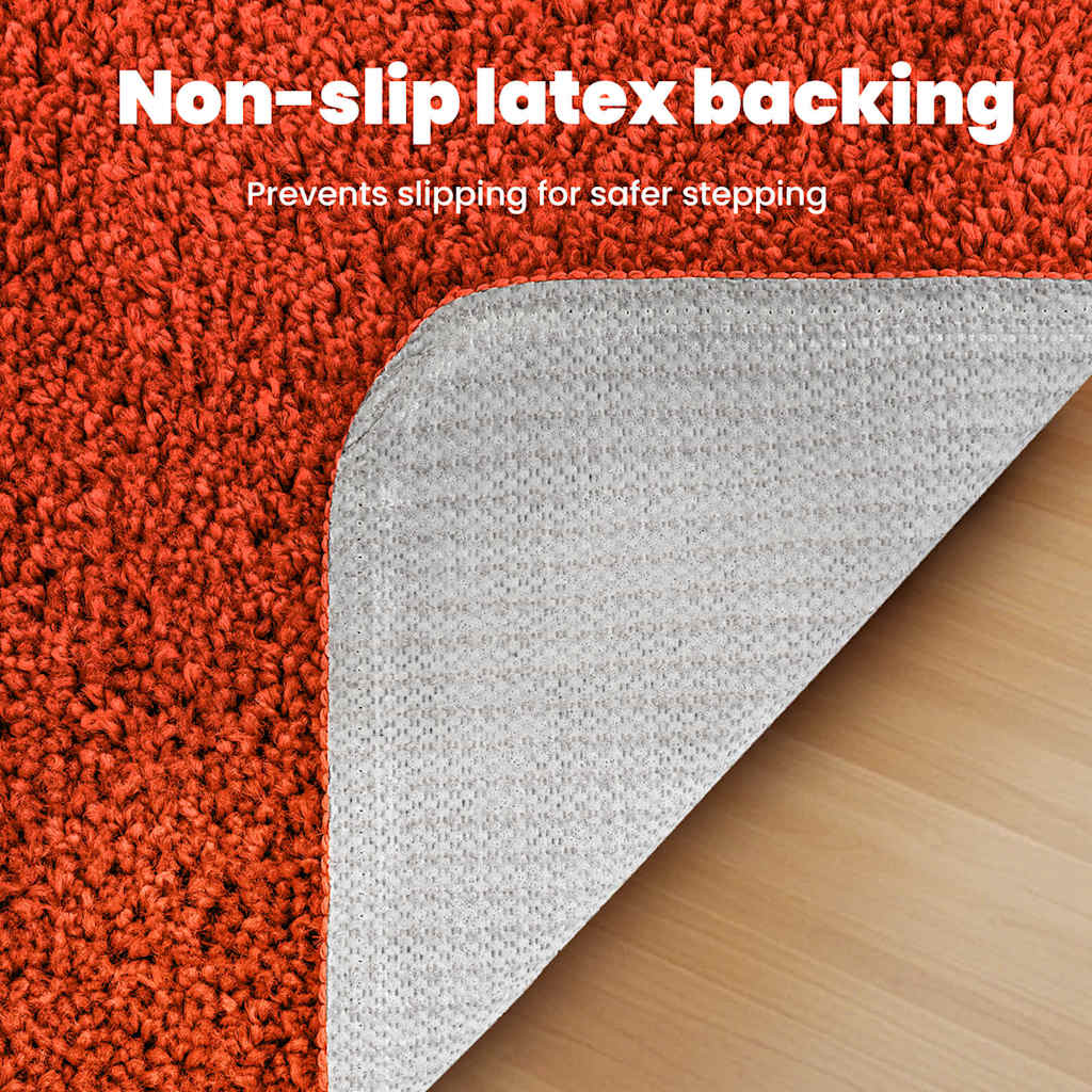 Antisklidus vonios kilimėlių rinkinys 2 pcs Oranžinė PP