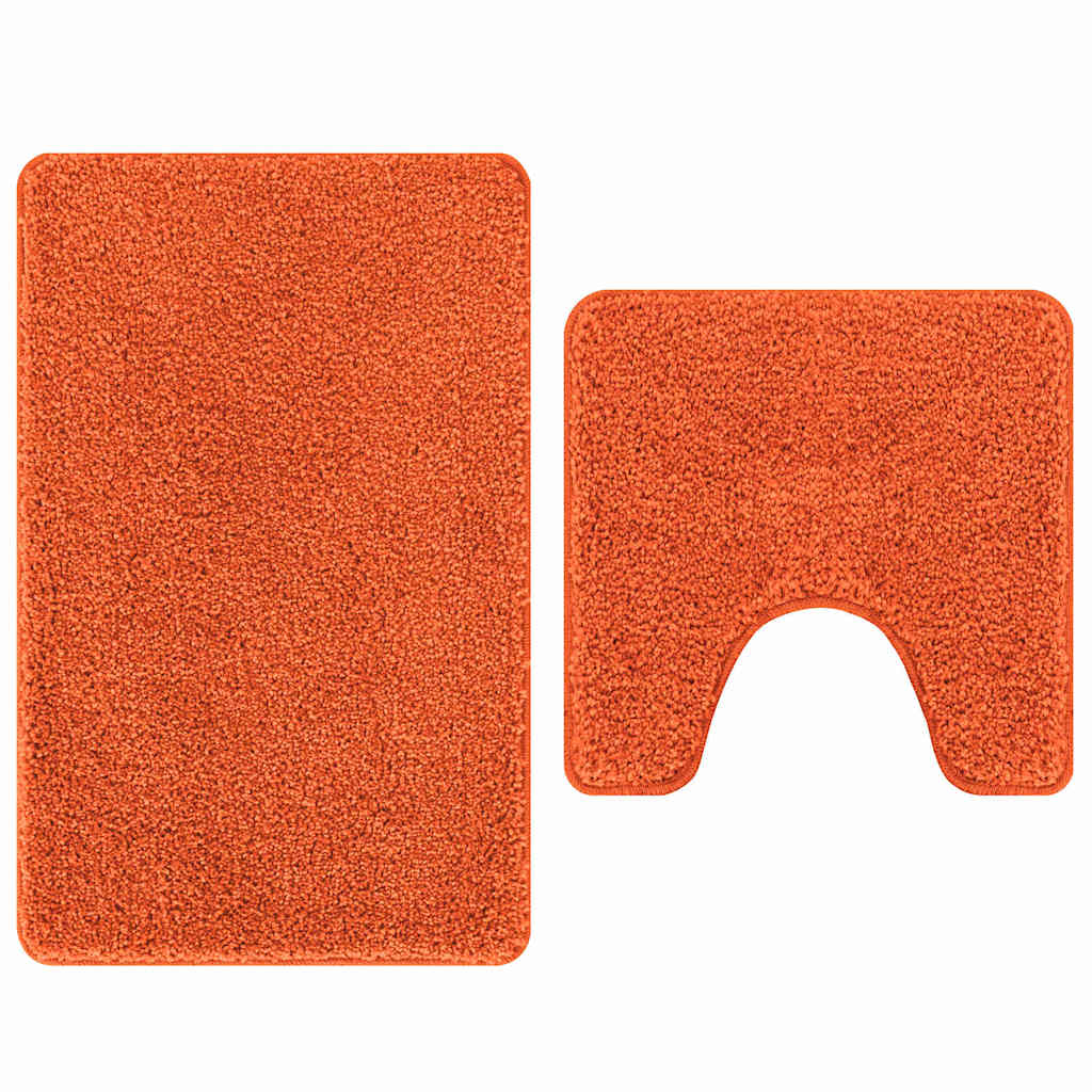 Antisklidus vonios kilimėlių rinkinys 2 pcs Oranžinė PP