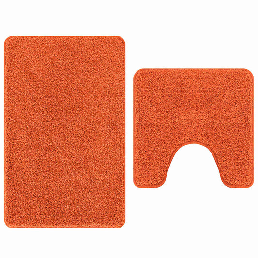 Antisklidus vonios kilimėlių rinkinys 2 pcs Oranžinė PP