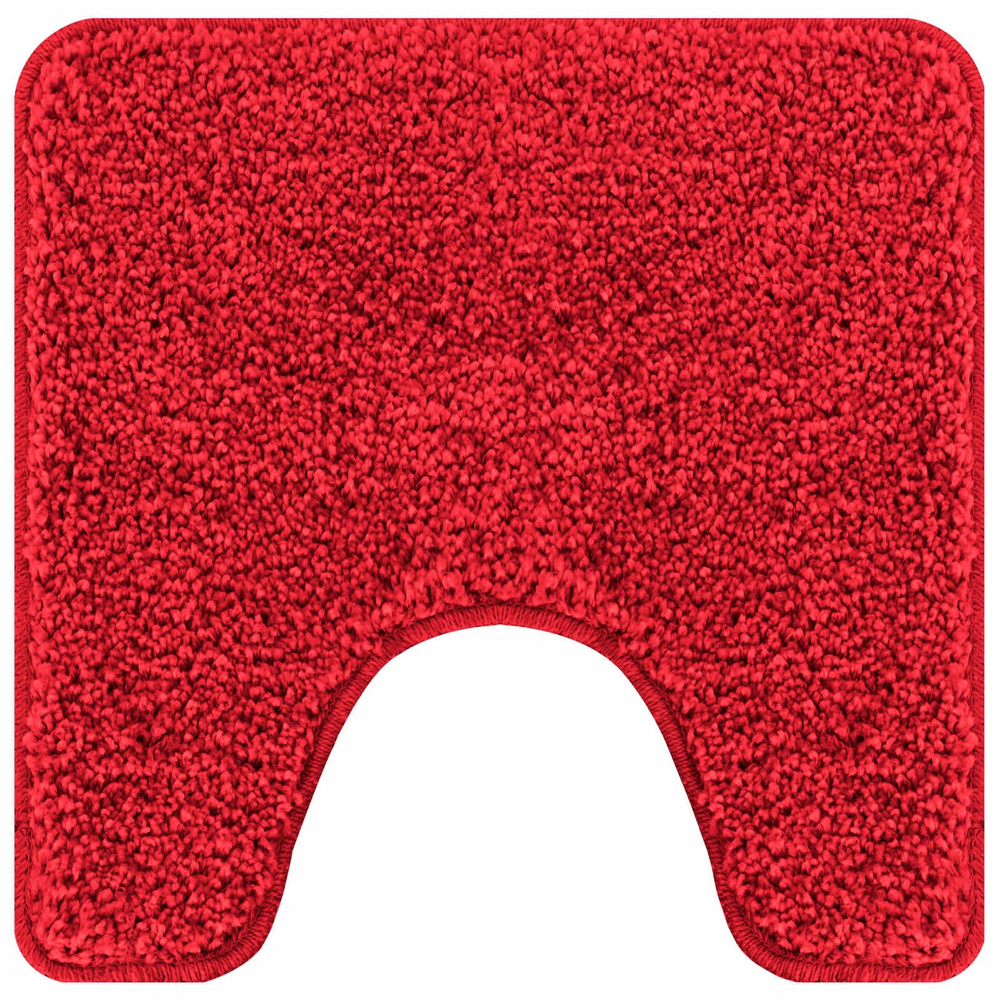 Antisklidus vonios kilimėlių rinkinys 3 pcs Raudona 50 x 50 cm