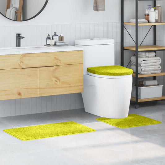Antisklidus vonios kilimėlių rinkinys 3 pcs Žalia 50 x 50 cm PP