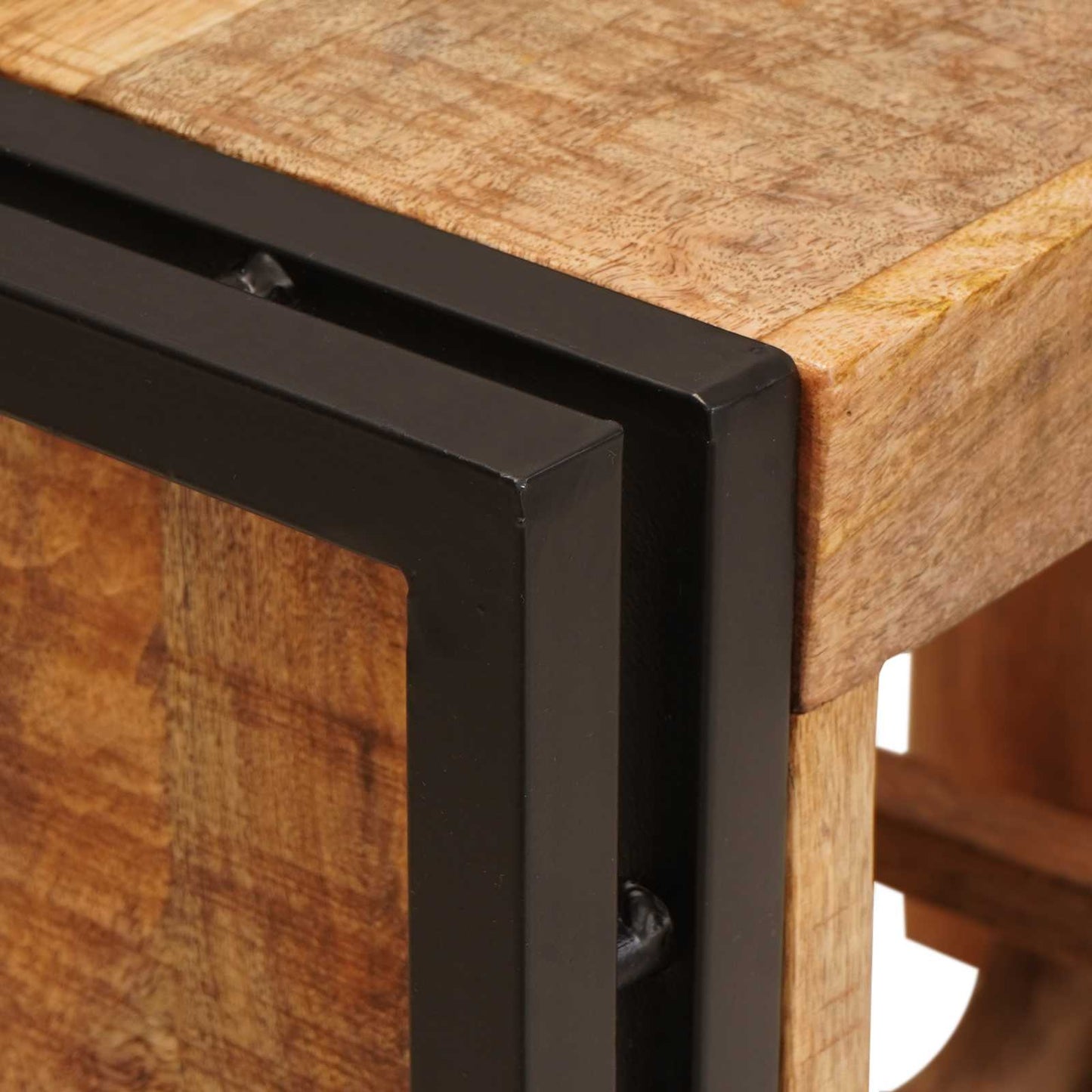 Vyno stovas Ruda 100 x 45 x 33 cm Kietas Rupus Mangų Medis