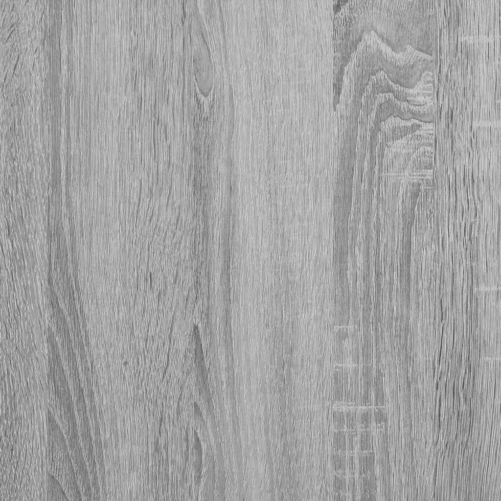 Sieninės lentynos, 2vnt., pilkos, 75x16,5x16,5cm, mediena