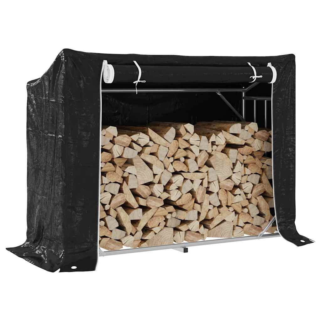 Stovas malkoms su apdangalu nuo lietaus, 151x60,5x110,5cm