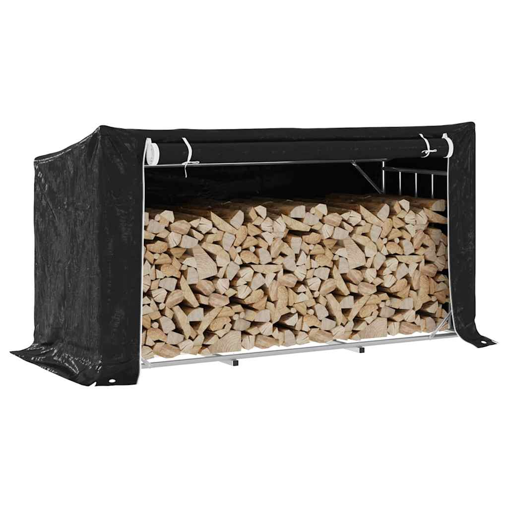 Stovas malkoms su apdangalu nuo lietaus, 200,5x80,5x110,5cm