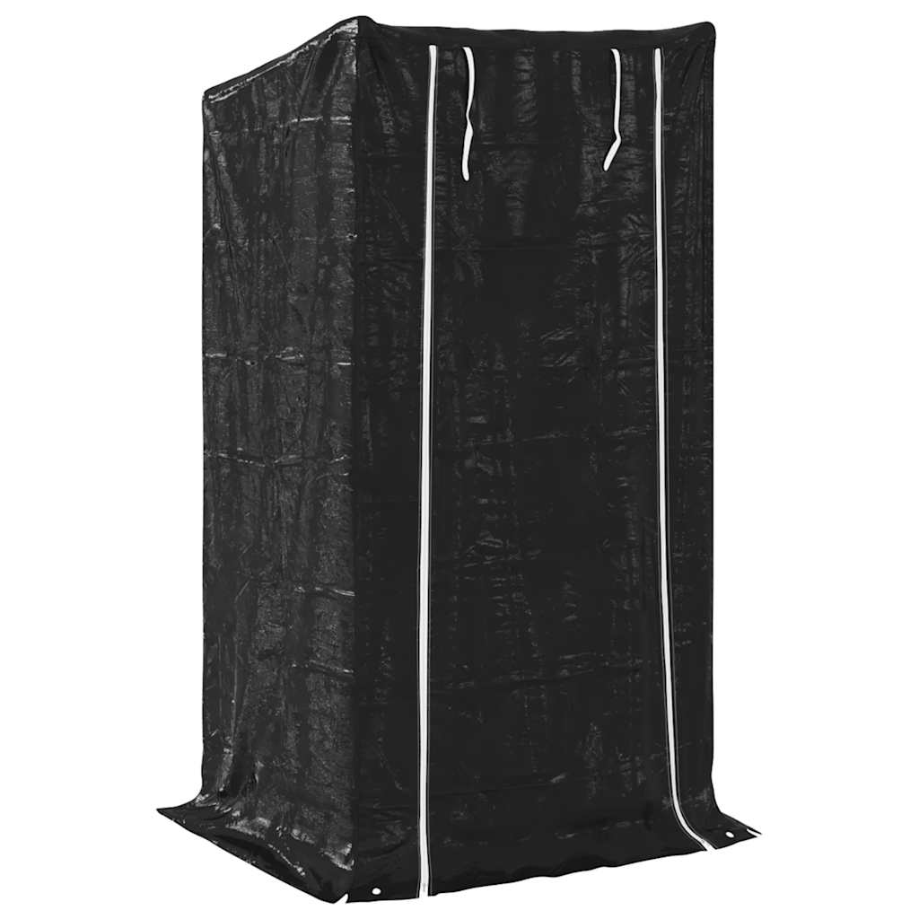 Stovas malkoms su apdangalu nuo lietaus, 100x80x200cm