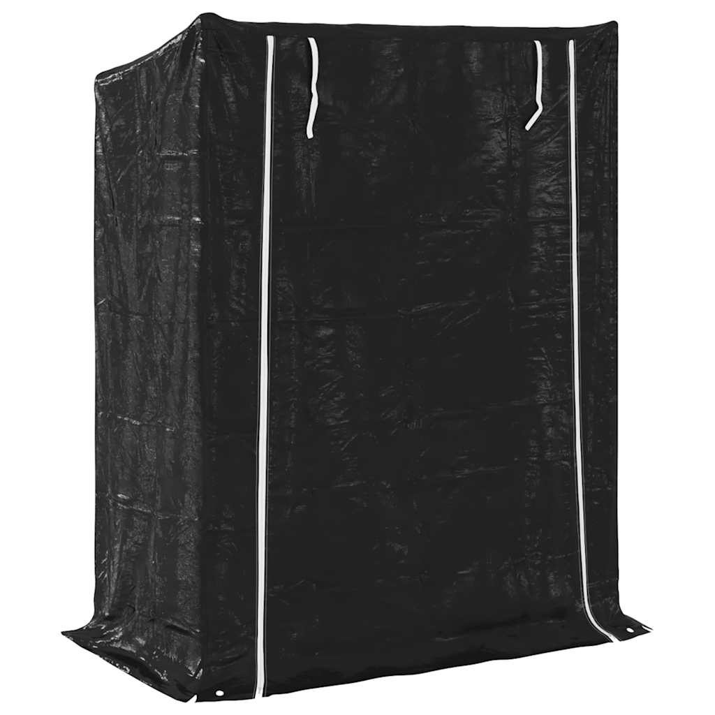 Stovas malkoms su apdangalu nuo lietaus, 150x80x200cm