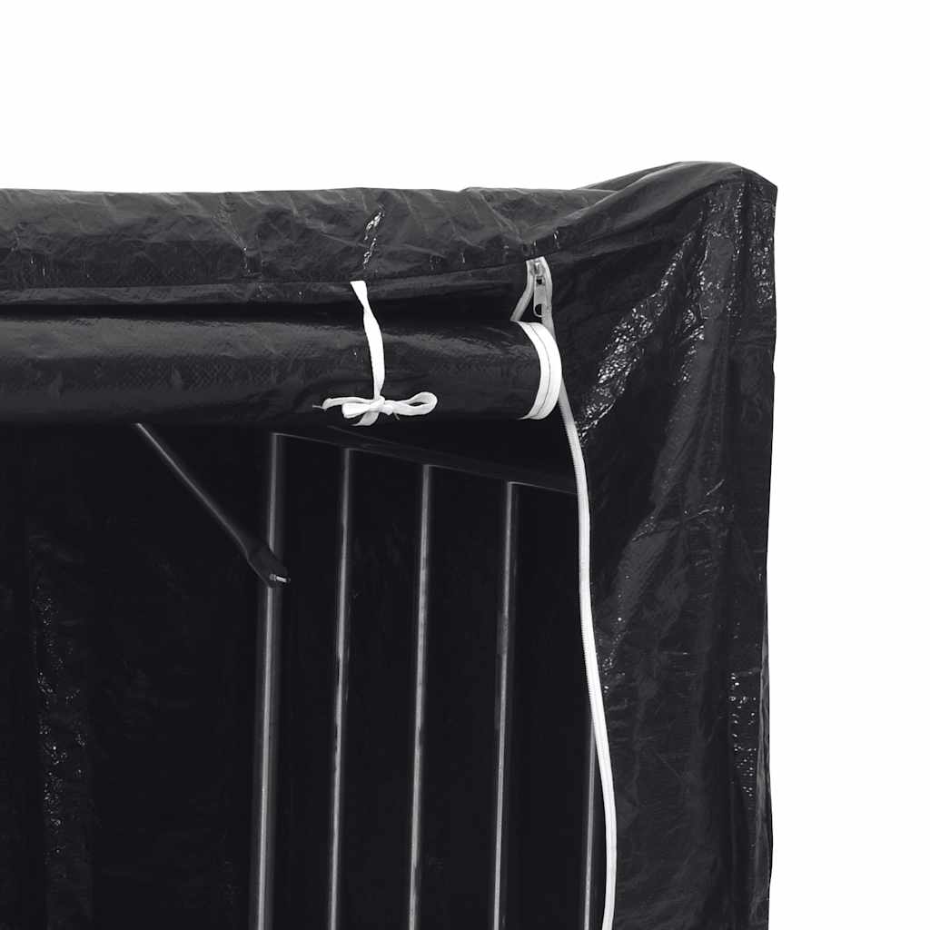 Stovas malkoms su apdangalu nuo lietaus, 150x80x200cm