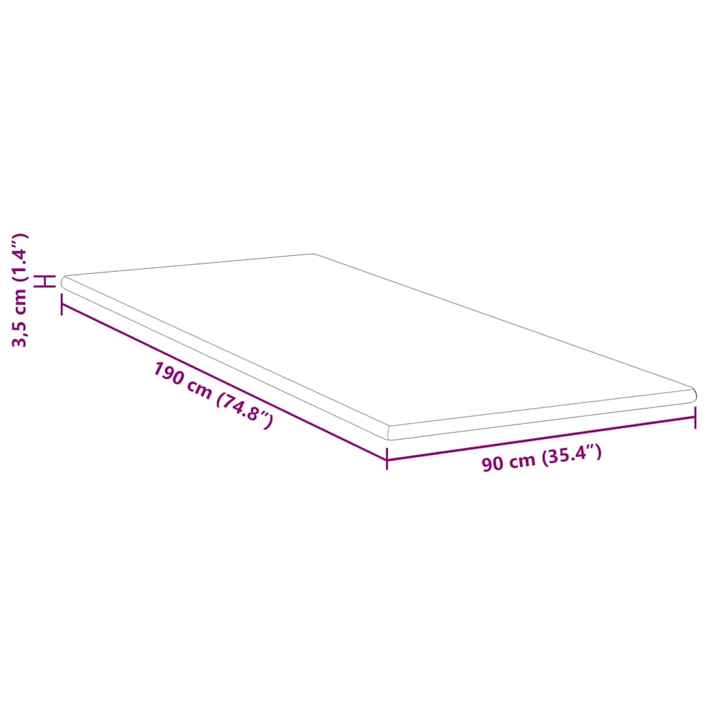 Čiužinio pagalvėlės Balta 90 x 190 cm