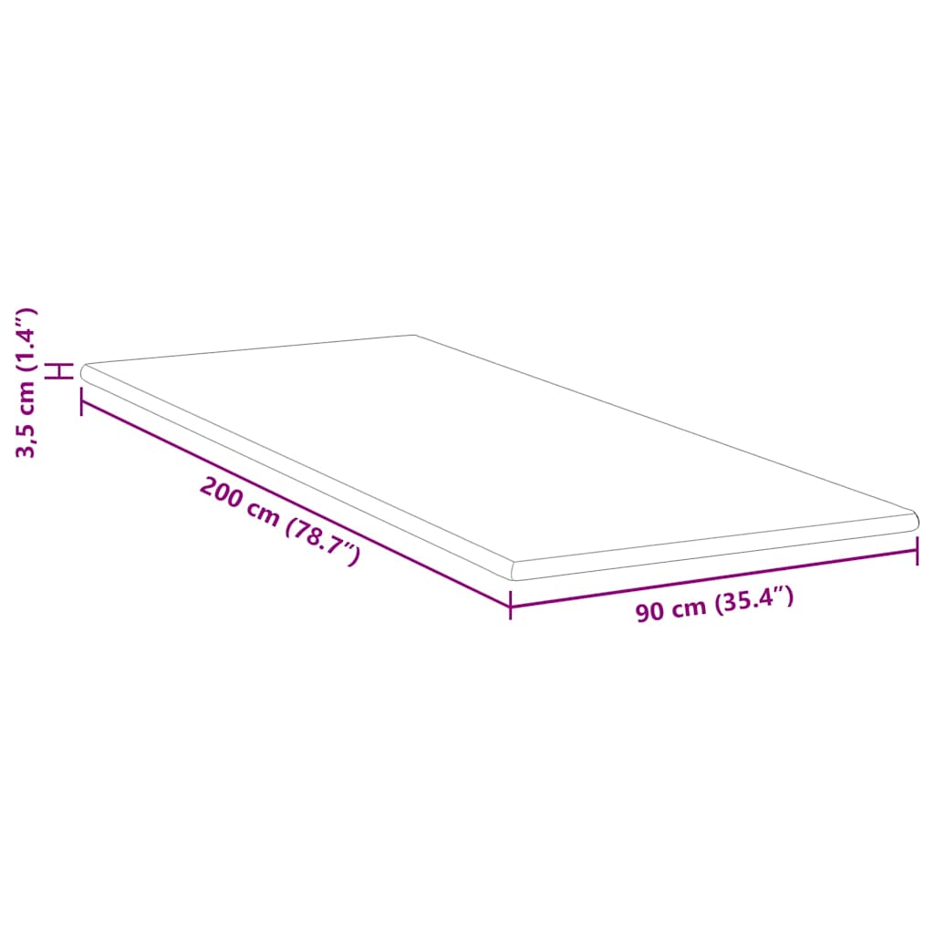 Čiužinio pagalvėlės Balta 90 x 200 cm