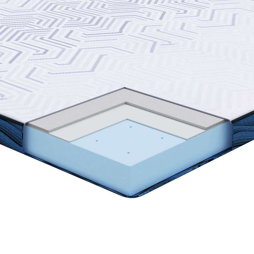 Čiužinio pagalvėlės Balta ir mėlyna 100 x 200 cm