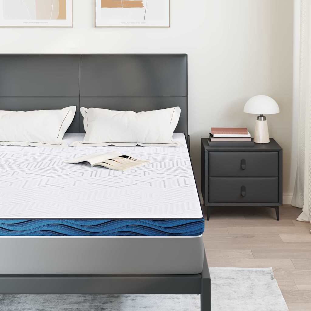 Čiužinio pagalvėlės Balta ir mėlyna 160 x 200 cm