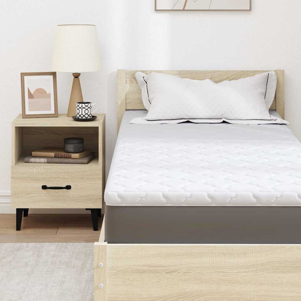 Čiužinio pagalvėlės Balta 80 x 200 cm Be klijų poliesteris