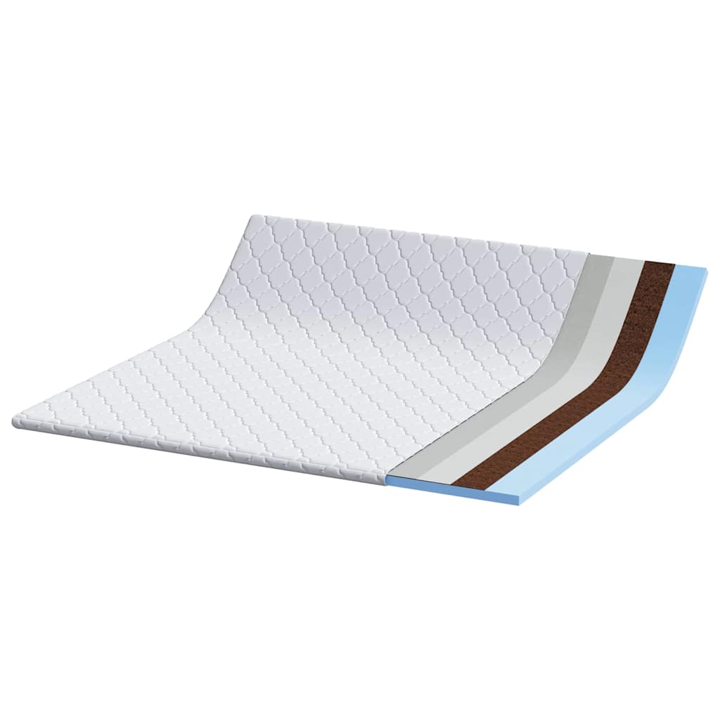 Čiužinio pagalvėlės Balta 200 x 200 cm Be klijų poliesteris