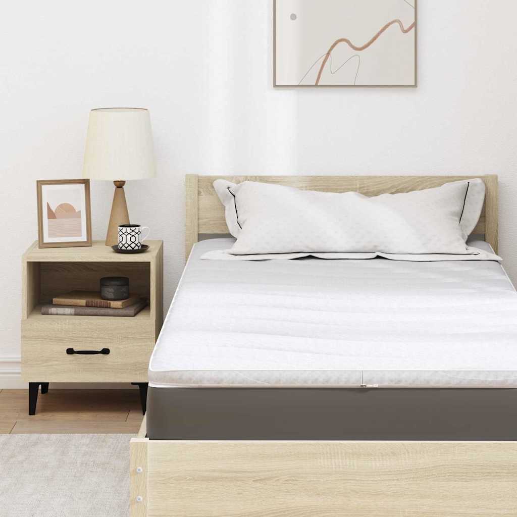 Čiužinio pagalvėlės Balta 100 x 200 cm Be klijų poliesteris