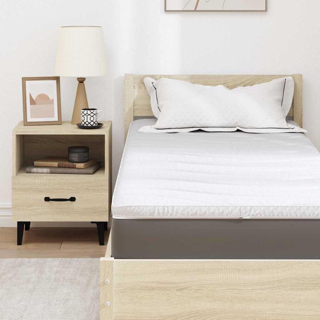 Čiužinio pagalvėlės Balta 70 x 200 cm Be klijų poliesteris